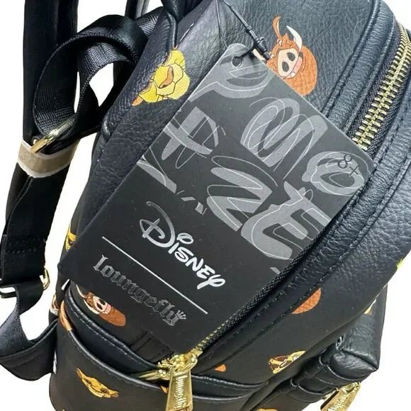 Loungefly x Disney The Lion King Character AOP Mini Backpack - 9” x 10.5” x 4.5” - Picture 8 of 9